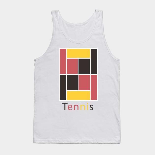 TENNIS COURT PALETTE Tank Top by King Chris